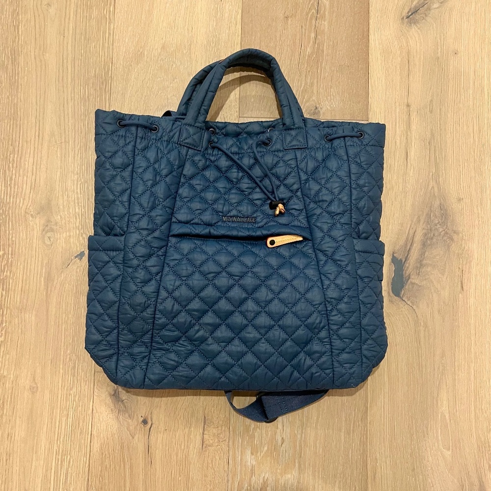 MZ Wallace Metro Backpack Small Navy, Never Used
